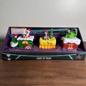 Disney Nightmare Before Christmas 3pc Light-Up Train: Oogie Boogie, Sally, Jack